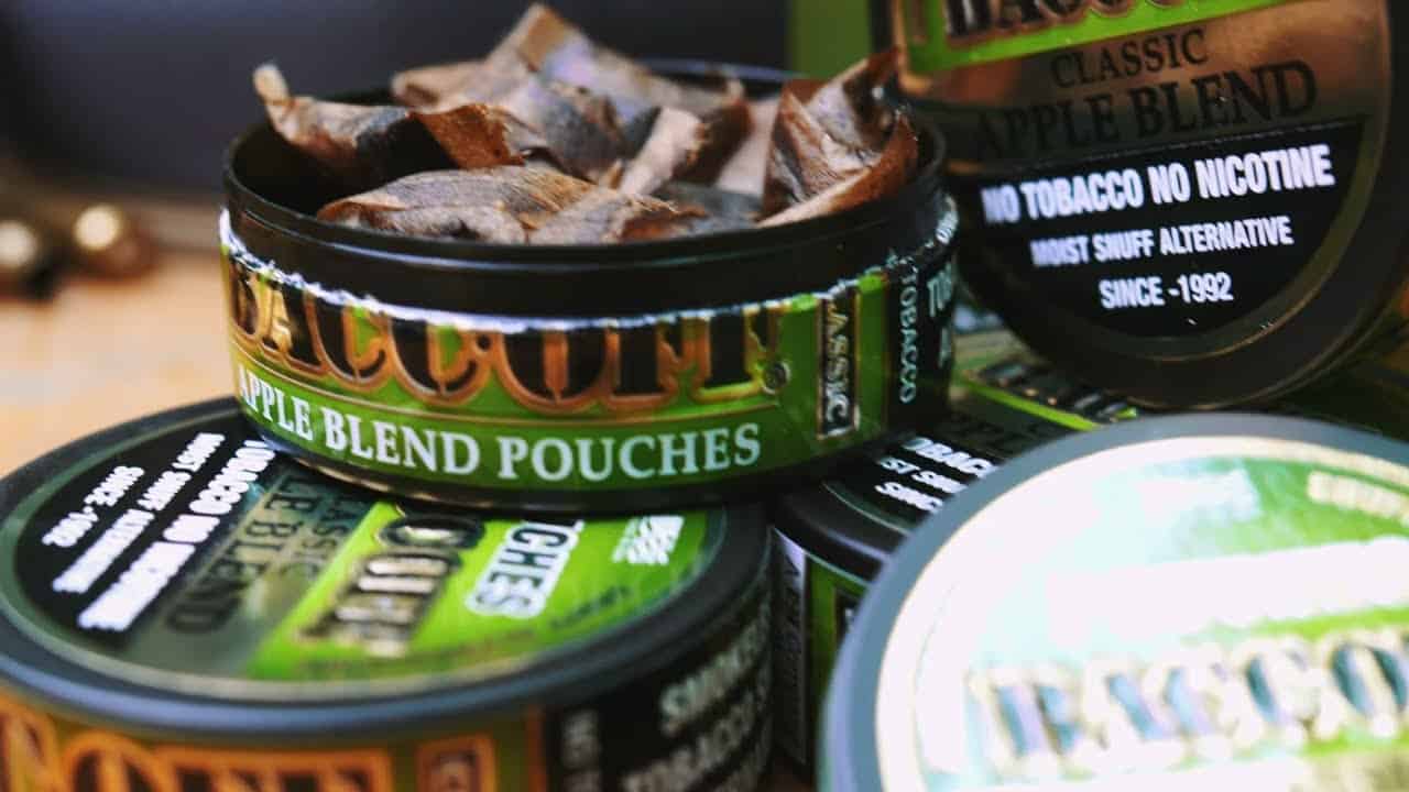 coffee tobacco dip BaccOff Apple Pouches: Apple Flavored Tobacco Less Dip Pouches