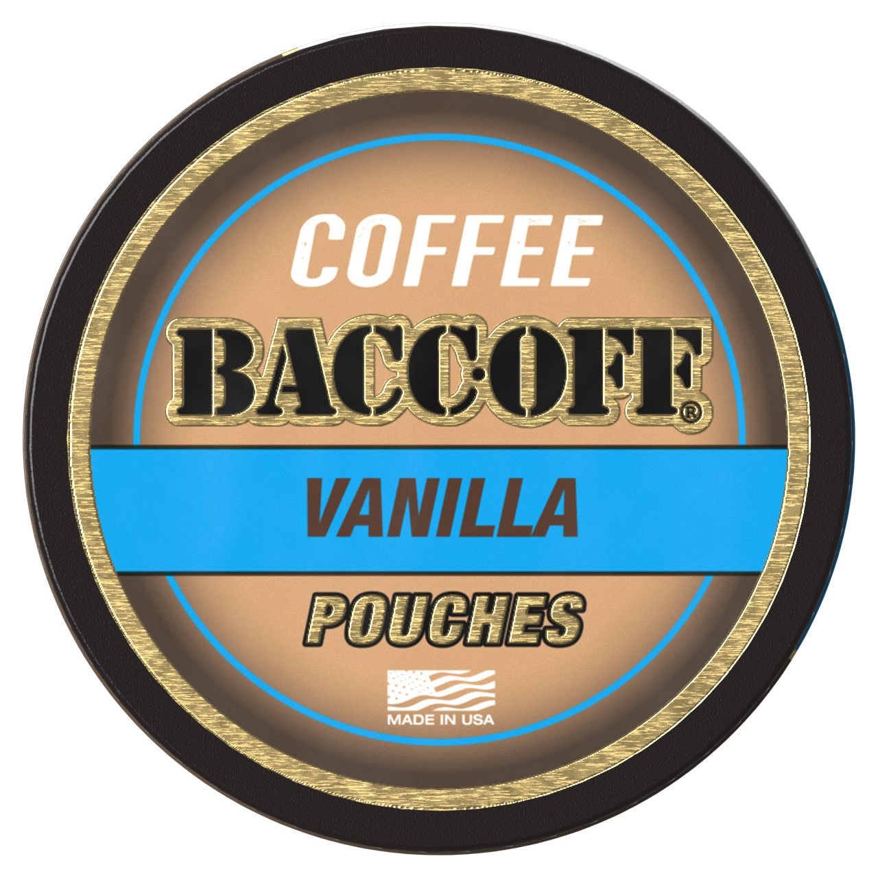 Baccoff Vanilla Coffee Pouches container 