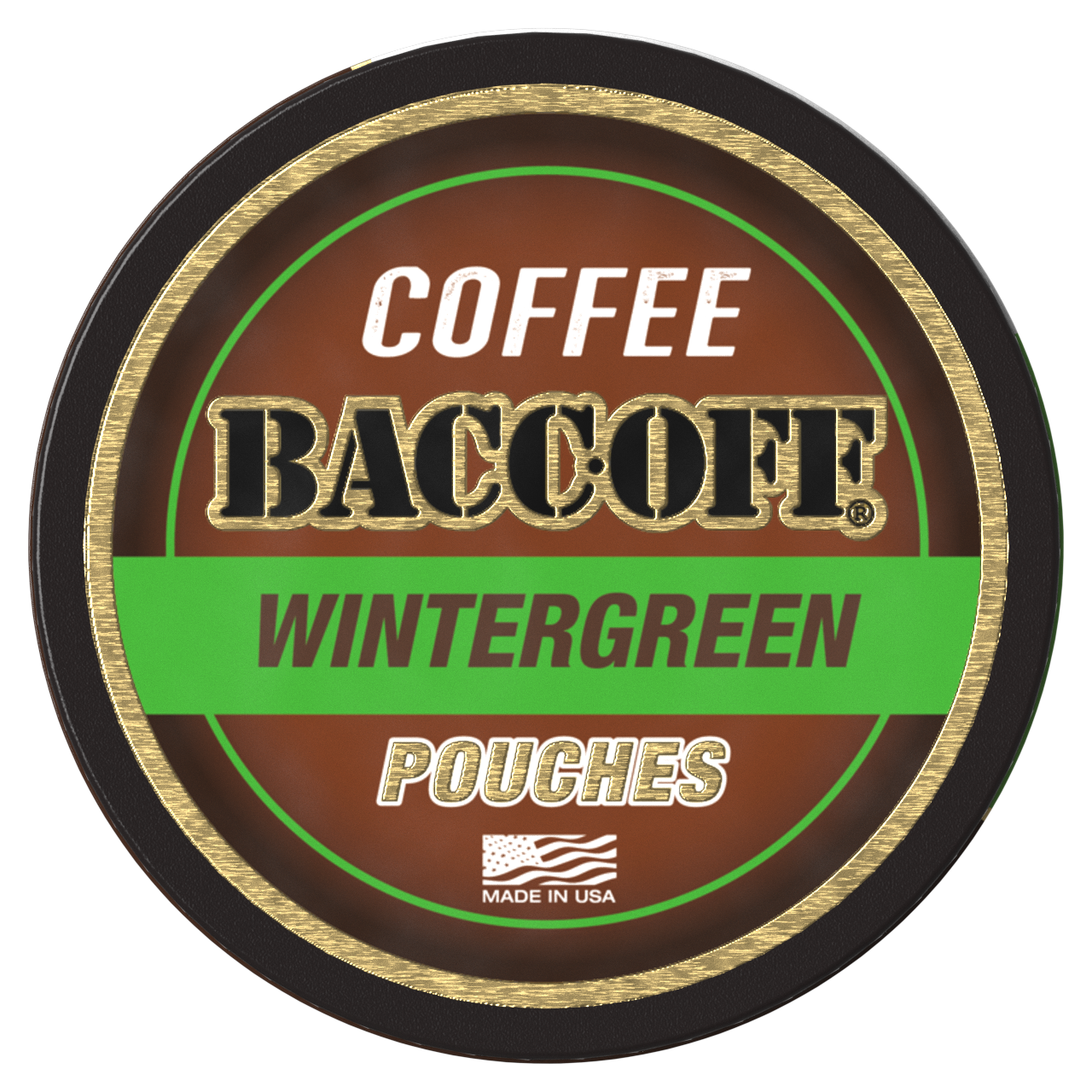 Baccoff Coffee Wintergreen Pouches container