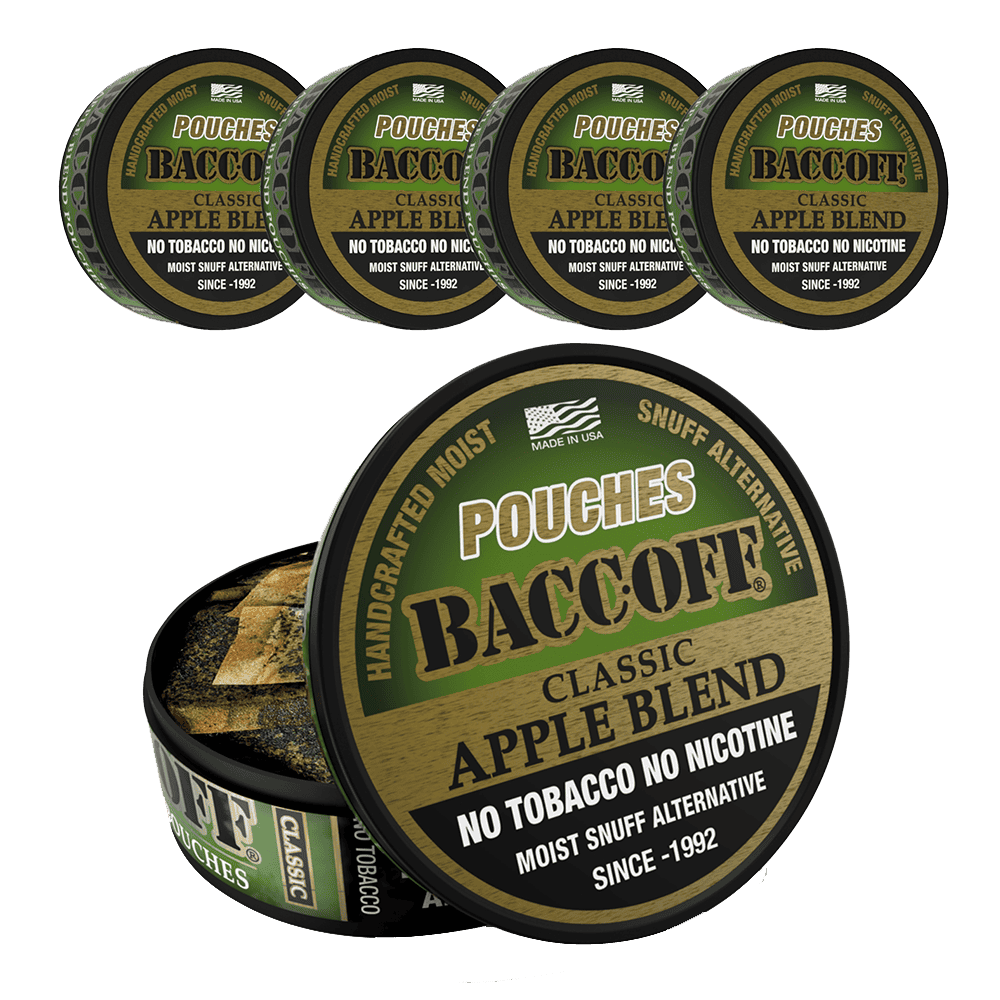 Baccoff Classic Apple Blend snuff alternative packaging 