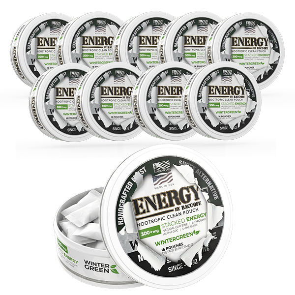 BaccOff Energy - Nootropic Wintergreen Pouches