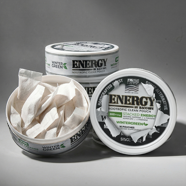 BaccOff Energy - Nootropic Wintergreen Pouches