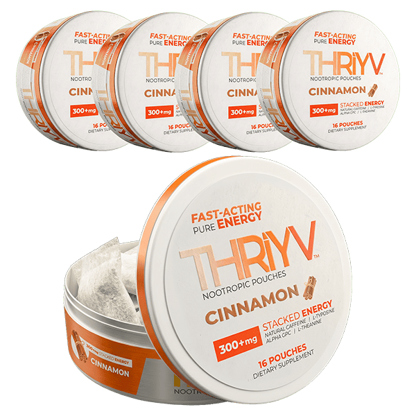 THRiYV nootropic pouches cinnamon flavor