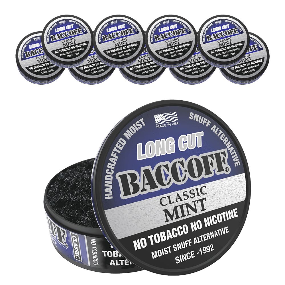 Baccoff Classic Mint snuff container with multiple containers 