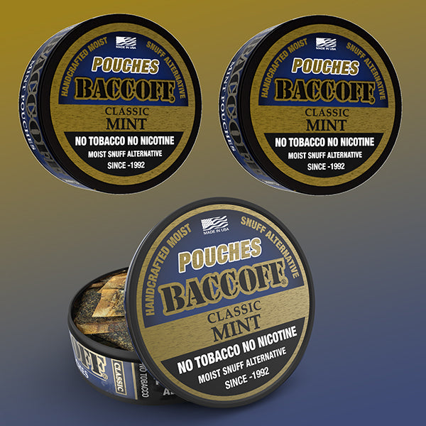 BaccOff Mint Pouches: Fake Chewing Tobacco to Quit Dip Tobacco