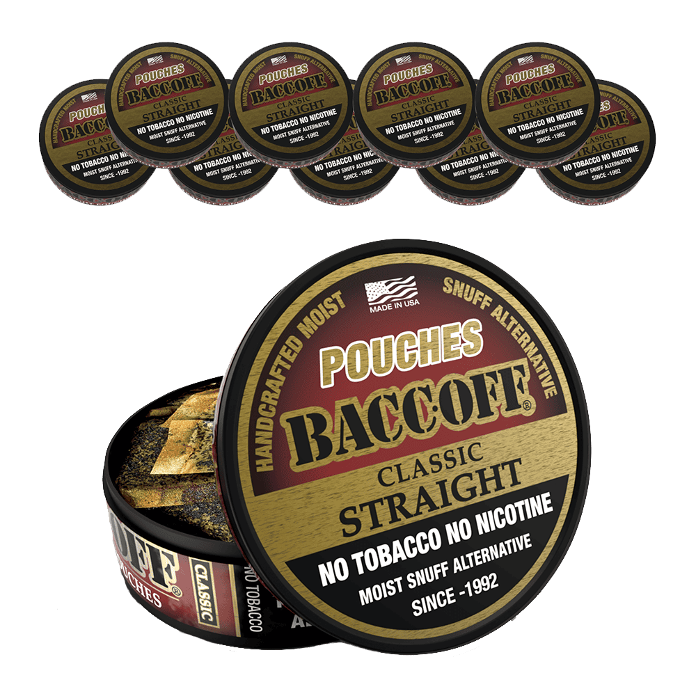 Baccoff pouches packaging with multiple containers 