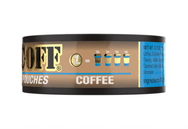 Vanilla Coffee Pouches in a tin.