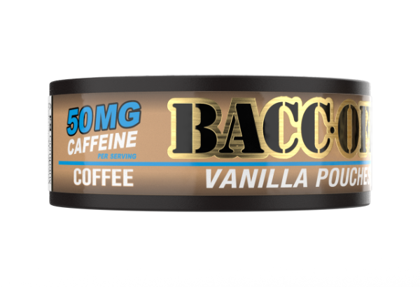 Bacco coffee vanilla pouch with 50mg caffeine 
