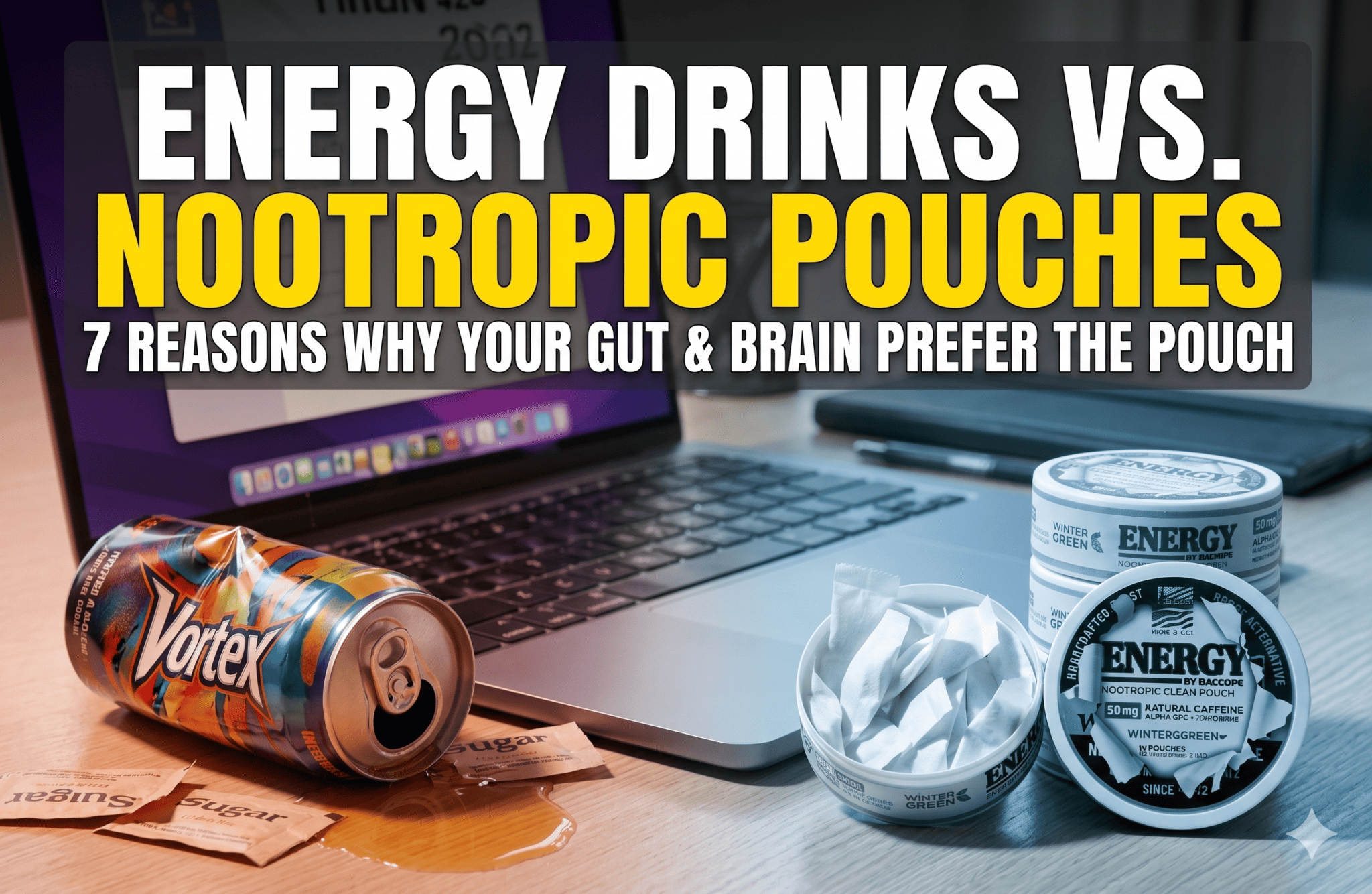 energy drinks vs nootropic pouches