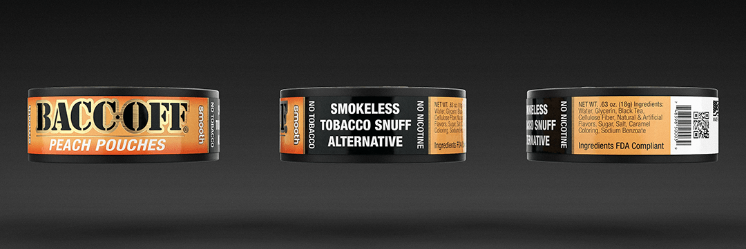 Smooth Peach Pouches Side Views