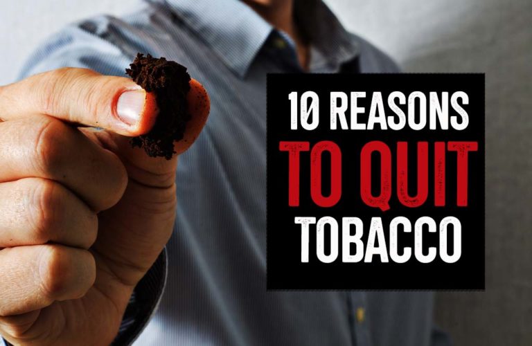 Top 10 Reasons to Quit Dipping Tobacco