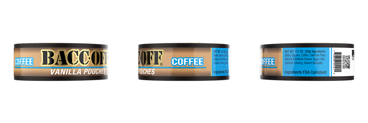 baccoff vanilla coffee pouches